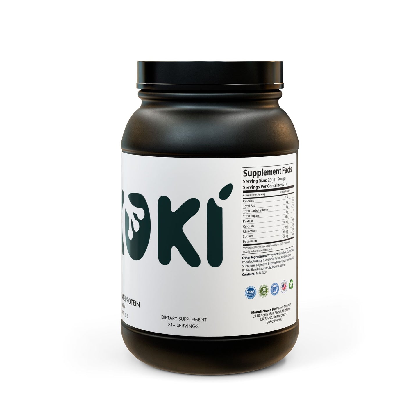 Whey Isolate Protein Supplement (907g, 2lb) 31+ servings