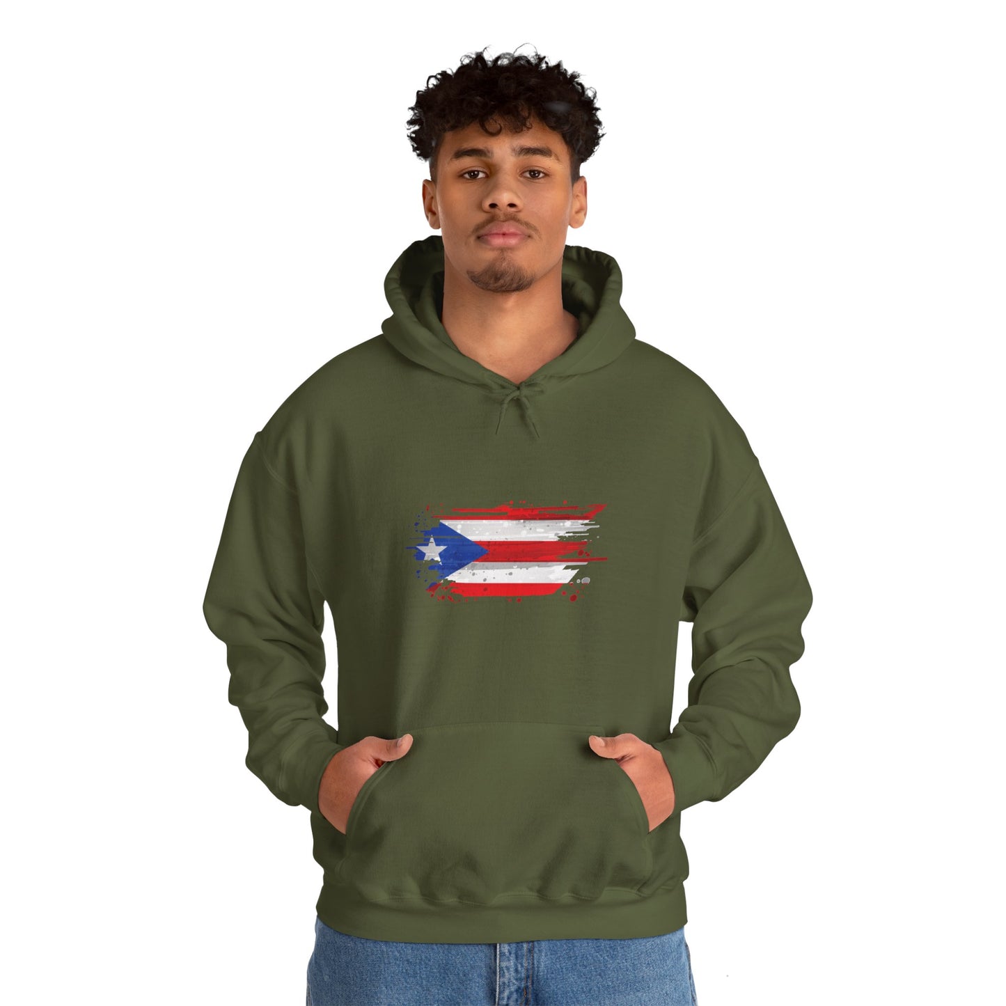 Puerto Rico Flag - Unisex Heavy Blend Hooded Sweatshirt