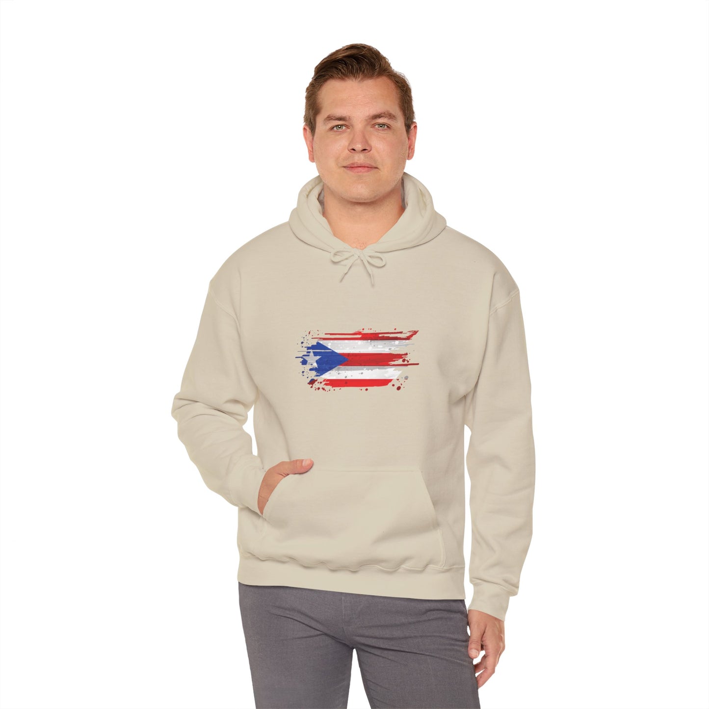 Puerto Rico Flag - Unisex Heavy Blend Hooded Sweatshirt