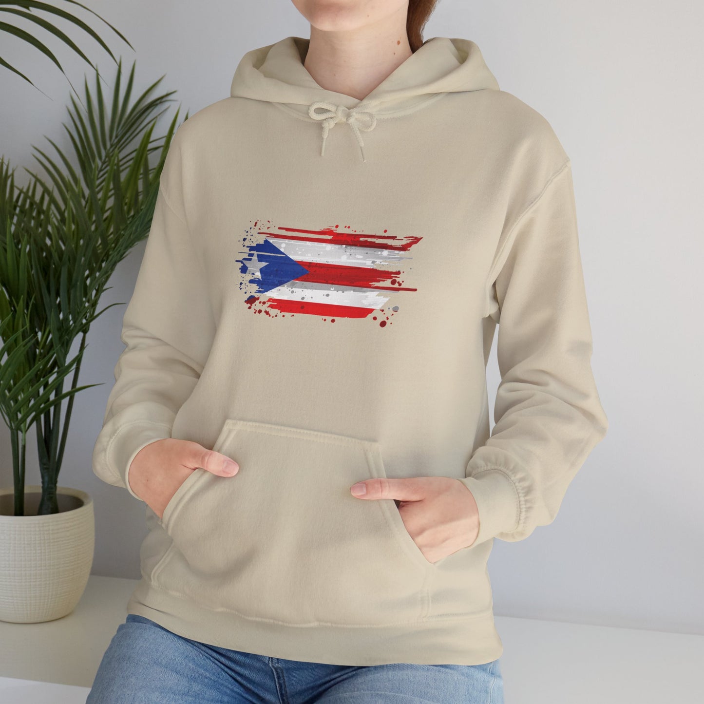 Puerto Rico Flag - Unisex Heavy Blend Hooded Sweatshirt