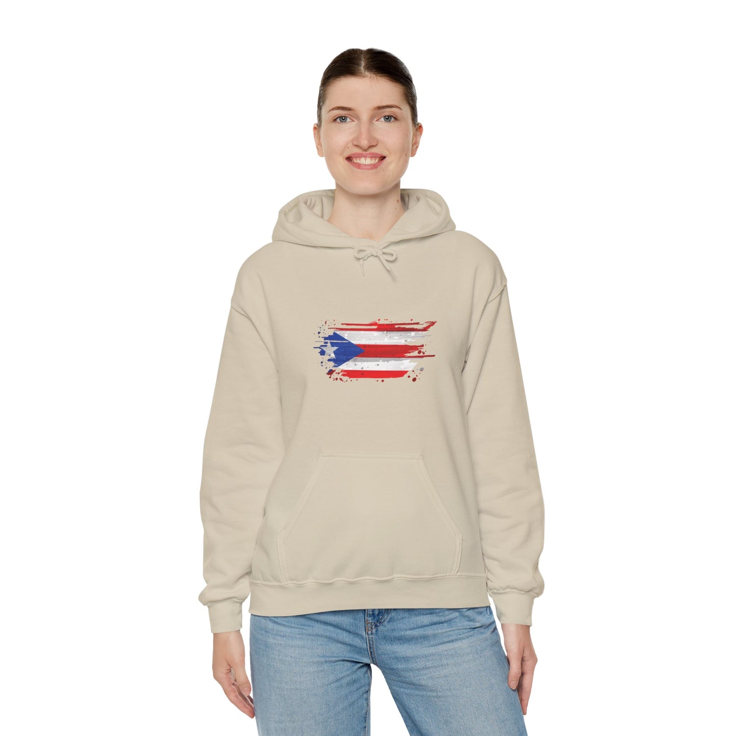 Puerto Rico Flag - Unisex Heavy Blend Hooded Sweatshirt